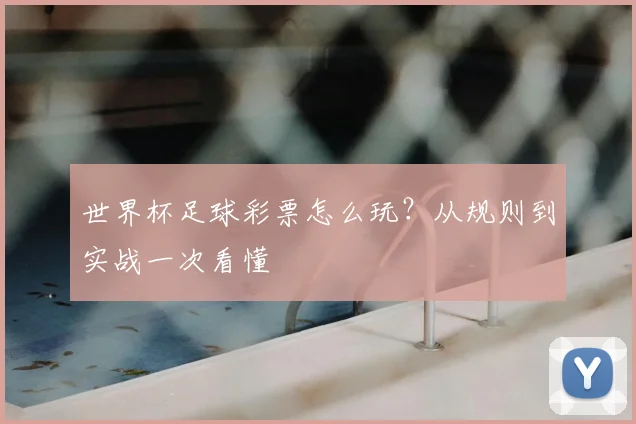 世界杯足球彩票怎么玩?从规则到实战一次看懂