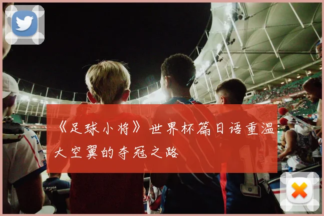 《足球小将》世界杯篇日语重温:大空翼的夺冠之路