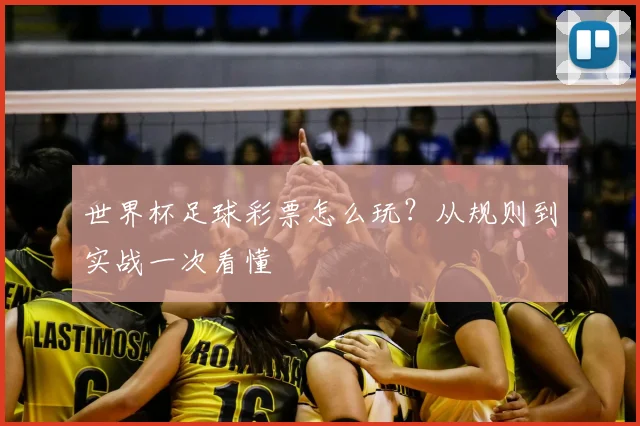 世界杯足球彩票怎么玩?从规则到实战一次看懂